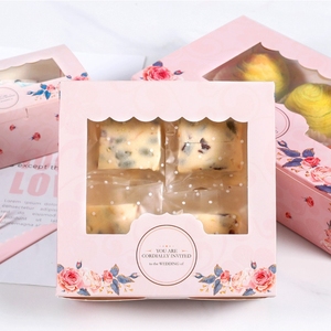 Alta calidad Paquete de color rosa <span class=keywords><strong>pastel</strong></span> claro caja de regalo barato entrega de alimentos caja de papel - Product Image 3