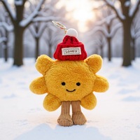 Porte-clés Pendentif en Peluche Personnalisé, Design Amusant, Thème Alimentaire (Plante, Hamburger, Frites, Fromage), en Coton PP, 11-30CM