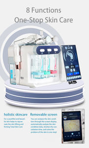8 em 1 água oxigênio Jet Peel Hydrodermabrasion Facial máquina para pele Scanner análise limpeza profunda e rejuvenescimento da pele - Product Image 3