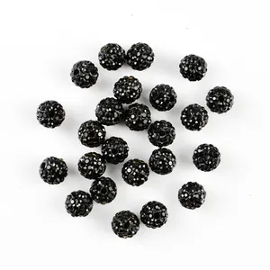 Rhinestone fashion pave crystal disco ball beads