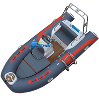 Bateau gonflable familial de 13 pieds - RIB rigide, certifié CE, fabrication chinoise OEM