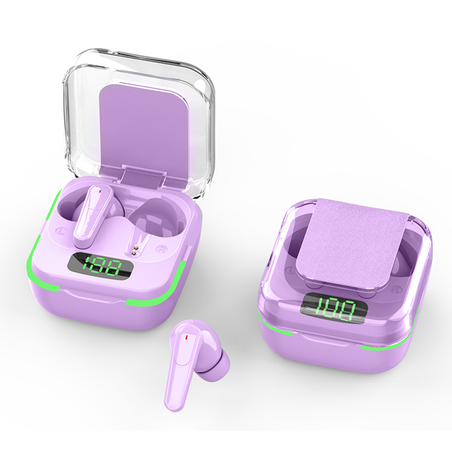 Factory Direct Supply IPX-4 Waterproof Touch Operation Cool Breath Light Double Mark ANC+ENC Headset for Mobile Phone