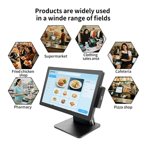 Nhà Máy Giá 15.6 inch Đen <span class=keywords><strong>POS</strong></span> hệ thống với SSD lưu trữ máy in nhiệt tự động Cutter & Scanner cho dược cao-tốc độ truy cập - Product Image 6