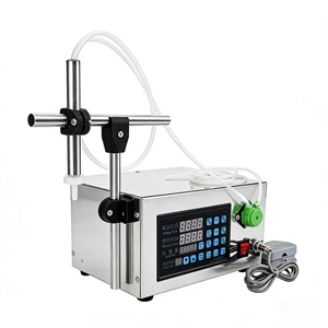 Semi-Automatic Small Fruit Juice Milk Tea Beverage Pedal Control Liquid Filling Machine for Soda and <b>Beer</b> Plastic Chemical - Product Image 4