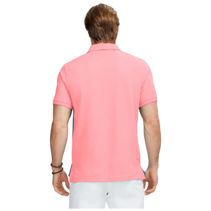 Polo homme à blocs de couleur, manches courtes, décontracté, tricot doux, t-shirt d'été, élégant, tendance, à porter au quotidien - Product Image 4