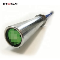 Iroga Fitness Nouveauté Barre de musculation en aluminium Cerakote antidérapante de 15 lb pour usage domestique