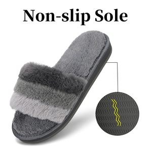 Pantofole da casa YL-1853 per donna calde e morbide pantofole da donna scarpe da casa d'inverno <span class=keywords><strong>con</strong></span> una <span class=keywords><strong>fascia</strong></span> aperta da esterno - Product Image 6