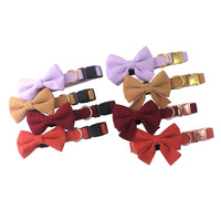 Collier à nœud papillon en velours côtelé pour chats et chiens, accessoires pour animaux de compagnie, collier à nœud papillon personnalisé et mignon pour animaux de compagnie