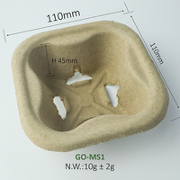 Porte-gobelet écologique recyclable pour un seul gobelet, porte-gobelet en papier pour café, sans déversement, plateaux en papier pour thé et café