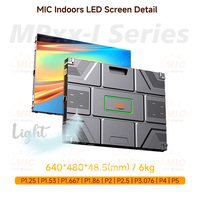 Pantalla LED Ultrafina de 75 mm P1.953 P2.604 P2.974 P3.91 4K para Estudio, Transmisión, Fondo Virtual, Alquiler en Interiores