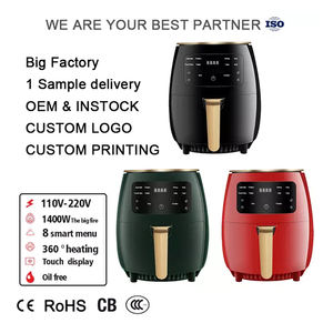 Horno eléctrico comercial para el hogar personalizado, <span class=keywords><strong>freidora</strong></span> profunda negra, electrodomésticos de cocina, <span class=keywords><strong>freidora</strong></span> de <span class=keywords><strong>aire</strong></span>, capacidad de 4,5 l, donut sin aceite hecho a mano Guangzhou - Product Image 5