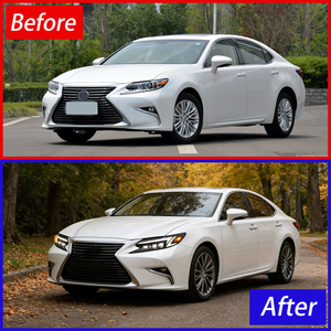 AURON Nuevo Faro Delantero LED de Matriz Láser de Doble Color Blanco de Alta Luminosidad 6000K 12V 36W H1 para Lexus ES 2013-2017, Actualización Retrofit - Product Image 2
