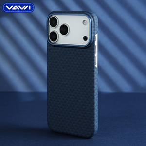 Étui de téléphone magnétique triangulaire en fibre de carbone VAWI B343 pour <span class=keywords><strong>iPhone</strong></span> 17 <span class=keywords><strong>Pro</strong></span> <span class=keywords><strong>Max</strong></span>, coque antichoc pour Samsung et Huawei - Product Image 4