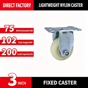 Rueda giratoria industrial de fenol con doble rodamiento de bolas, 1500 lb, para alta temperatura, estilo Kingpin, con montaje en placa, paquete económico - Product Image 5