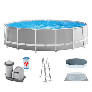 Piscina Redonda <span class=keywords><strong>Intex</strong></span> de 20 pies (6.1 Metros) con Estructura de Acero y PVC para Uso Familiar en el Patio Trasero, Modelo 26756 - Product Image 2