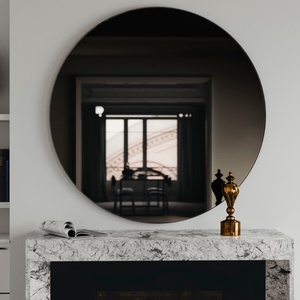 กระจกสีบรอนซ์สวยงาม กระจกตกแต่งผนังแบบมุมเอียง - Product Image 4