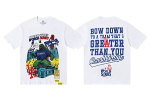 T-shirt da uomo oversize con stampa grafica personalizzata, stile streetwear, in tessuto pesante - 'THAT'S A AWFUL LOT OF COUGH SYRUP' - Product Image 3