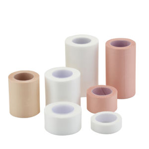 医療病院外科用創傷ケア複数のサイズ1.25cm 2.5cm 5cm 7.5cm 10cm通気性使い捨て粘着シルクテープ - Product Image 4