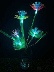 Lampada <span class=keywords><strong>Solare</strong></span> da Giardino a Forma di Fiore di Prugna, IP65, Ricaricabile, LED Dimmerabile, Resistente all'Acqua, Controllo Wireless, Luce Decorativa da Esterno - Product Image 5