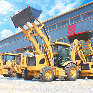 Miễn phí vận chuyển backhoe máy xúc loader máy kéo New retroexcacacadora Mini backhoe loader 4x4 bánh xe/backhoe loader - Product Image 6