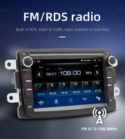 Autoradio Android 15 7 pouces BQCC pour Renault Dacia 2016-2018, lecteur multimédia CarPlay, 4G WIFI GPS RDS DSP 4+64G, navigation stéréo