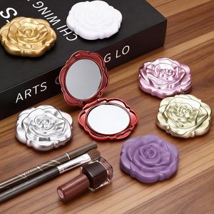 Mini miroir de maquillage - Miroir double face pour retouches - Miroir portable pliable pour les voyages - Product Image 5
