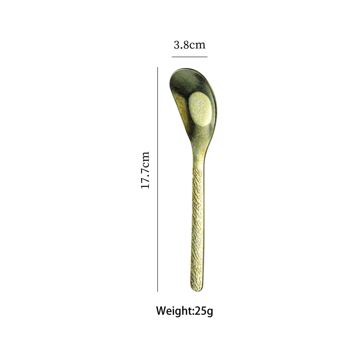 pure titanium yuanbao spoon (gold)