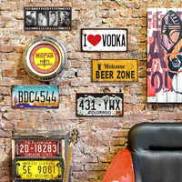 Venta al por mayor personalizado 15*30cm en relieve impreso matrícula Vintage Retro coche Motor decorativo cartel de chapa con grandes descuentos