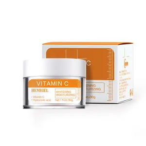 Organische Vitamine C Gezichtscrème Whitening Hydraterende Dag Nacht Vermindert Rimpels Verlicht Acne Doos Siliconen Belangrijkste Groothandel