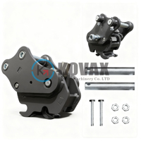 Attache semi-automatique à couplage rapide pour mini-excavatrice 1,8 tonne, axe de 25 mm, attache rapide pour Kubota CAT Bobcat, pour changement de godet