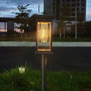 Lampe de jardin LED blanc chaud, éclairage extérieur pour pelouse et allée, matériau ABS, 1,2 V, alimentée par énergie solaire, lumière de paysage - Product Image 4