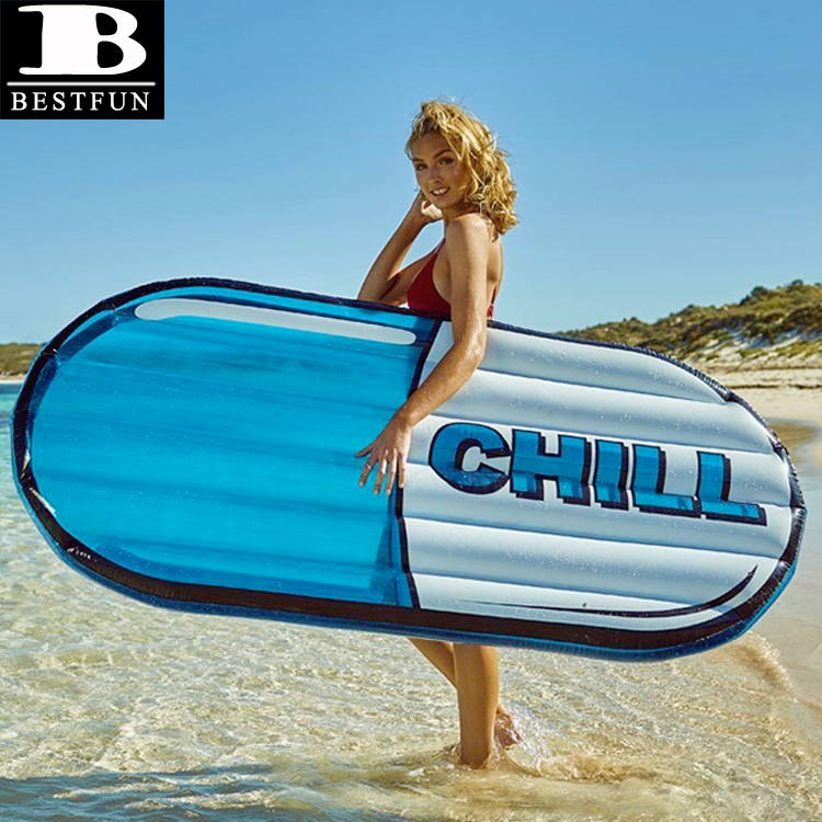 Inflatable Chill Pill Raft Durable Fun Pool Float