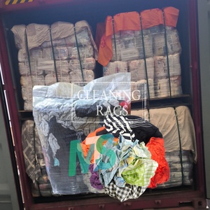 Ventes en gros de chiffons en coton 100% tricotés, colorés pour le nettoyage et chiffons de nettoyage récupérés - Product Image 1