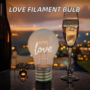 Ampoule <span class=keywords><strong>LED</strong></span> à filament vintage 1W dimmable 2300K PC AC/DC, ampoules décoratives pour aménagement paysager E40 CRI 80 300 Lumens - Product Image 2