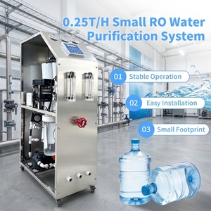Système d'eau compact en acier inoxydable 250L/h, équipement haute efficacité pour la purification, pompe et PLC pour cuve - Product Image 5
