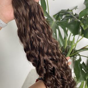 Natural Wave Human <b>Braiding</b> <b>Hair</b> Bulk 2 Color Cuticle Aligned <b>Hair</b> Vietnamese Human <b>Hair</b> Unprocessed Virgin Wholesale - Product Image 2