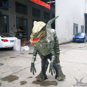 Costume adulte de dinosaure <span class=keywords><strong>Velociraptor</strong></span> avec jambes visibles pour costume de farce et cosplay pour la maison publique et le centre commercial - Product Image 2