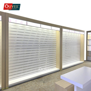 डेकोरेशन रिटेल डिस्प्ले गोल्ड शेल्फ ब्यूटी कमोडिटी स्लॉट वॉल हेयर एक्सटेंशन शेल्फ विग वॉल शेल्फ - Product Image 1