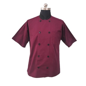 Cappotti uniformi cuoco cuoco cuoco cuoco in cotone poliestere a maniche corte Unisex da cuoco <span class=keywords><strong>italiano</strong></span> - Product Image 1