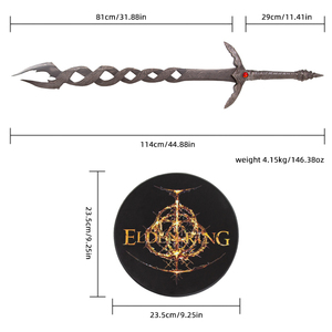 ดาบใหญ่ของ Godslayer จากเกม Elden Ring สำหรับคอสเพลย์ - ดาบโลหะขนาดเท่าของจริง 1:1 ไม่คม สำหรับแฟนเกม - Product Image 6
