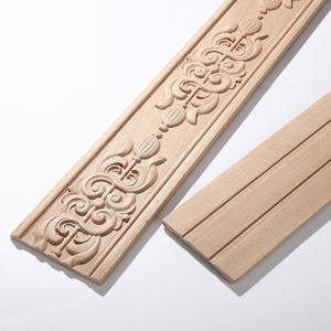Moulures en bois massif sculpté en hêtre allemand Dongyang, style européen, pour cadre de porte d'entrée, ligne de taille, bordure de plafond et mur - Product Image 4