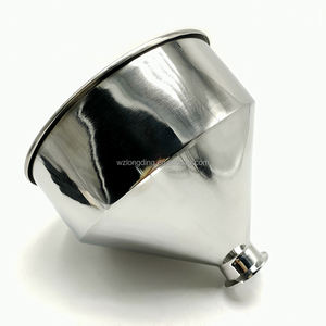 5L 10L 20L 30L定制液体粉末配料工业罐灌装饲料卫生三夹锥形不锈钢料斗 - Product Image 1