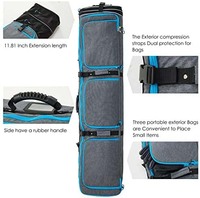 Échantillon gratuit, prix bas, sac de voyage imperméable en cuir véritable entièrement rembourré pour snowboard/ Ski, détachable, réglable, 36-55L, logo personnalisé