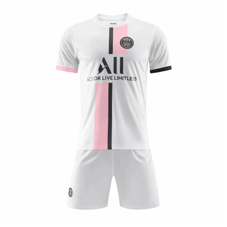 Футбольная форма Messi Paris Home and Away из 100% полиэстера, Комплект футболок с сублимационной печатью