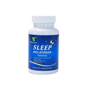 Comprimés de mélatonine pour l'exportation, bonbons au mélatonine 1g x 60 comprimés en flacon - Product Image 5