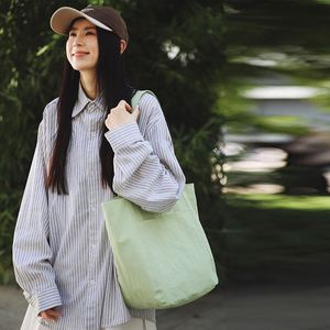 6 Colors Available Women <b>Canvas</b> <b>Bag</b> Casual <b>Large</b> Capacity Tote <b>Bag</b> Custom <b>Canvas</b> Totes - Product Image 2