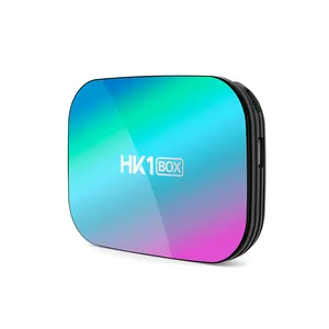 HK1BOX安卓9.0 HK1 BOX 1000M智能电视盒Amlogic S905X3 8K 4gb 128G 64gb 32gb 2.4/5G Wifi 4k媒体播放器IPTV机顶盒
