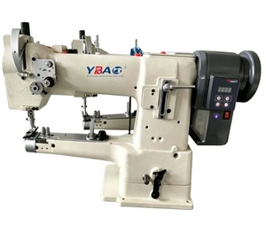 YBAO Machine à coudre industrielle neuve, à point noué, à aiguille simple, à entraînement direct, à bras haute, à lit cylindrique, programmable et informatisée, pour travaux lourds - Product Image 1