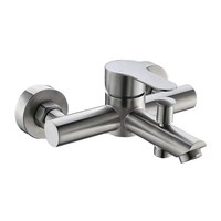 Système de douche pluie mural en acier inoxydable 304 à trois jets avec mitigeur de douche à main, design moderne pour salle de bain
