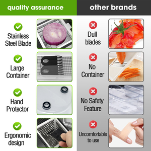 Tritaverdure 4 in 1 Multifunzionale con 2 Lame e Contenitore per Insalata - Product Image 5